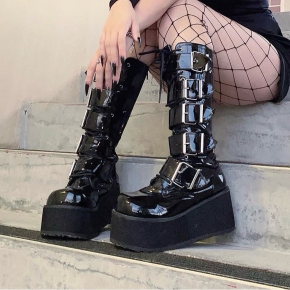 Demonia’s Platform Boots Trashville-518 - Picture 7 of 7